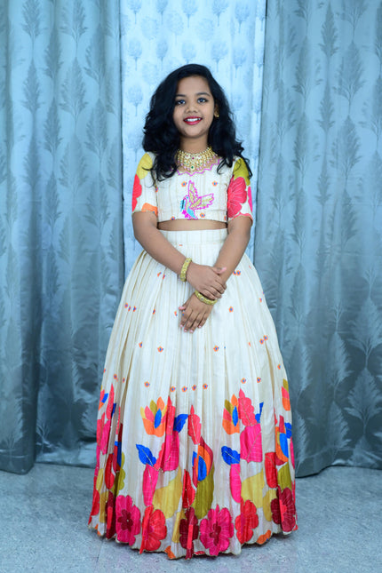 Soft pure banglore silk floral design festive collection SS962