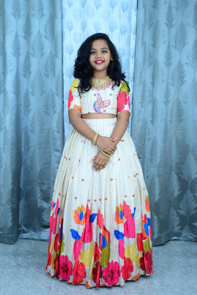 Soft pure banglore silk floral design festive collection SS962
