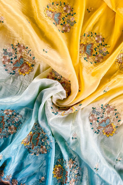 Pure soft pedding concept saree SS947