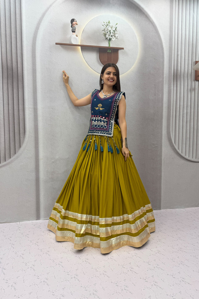 Navratri Special Hand Work Lehenga  SS945