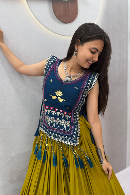 Navratri Special Hand Work Lehenga  SS945