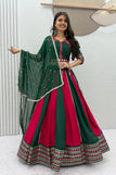 M-38 upto L-40 margin / Red & green