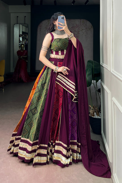A graceful Rayon Dandiya lehenga SS439