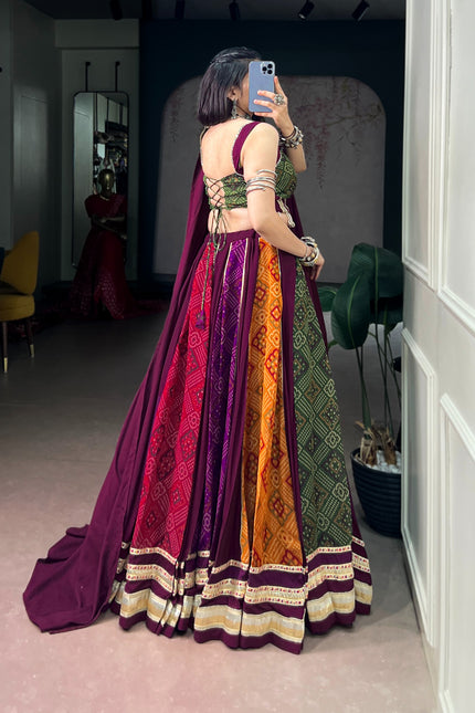 A graceful Rayon Dandiya lehenga SS439