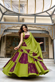 S-36 upto XL-42 fits free size alteration compulsory / Green