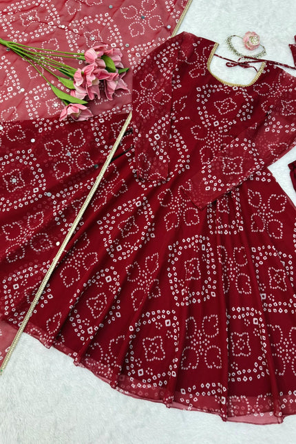Step into effortless charm with anarkali set SS974.