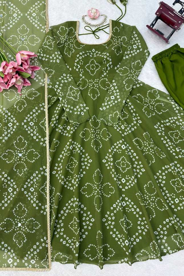 Step into effortless charm with anarkali set SS974.
