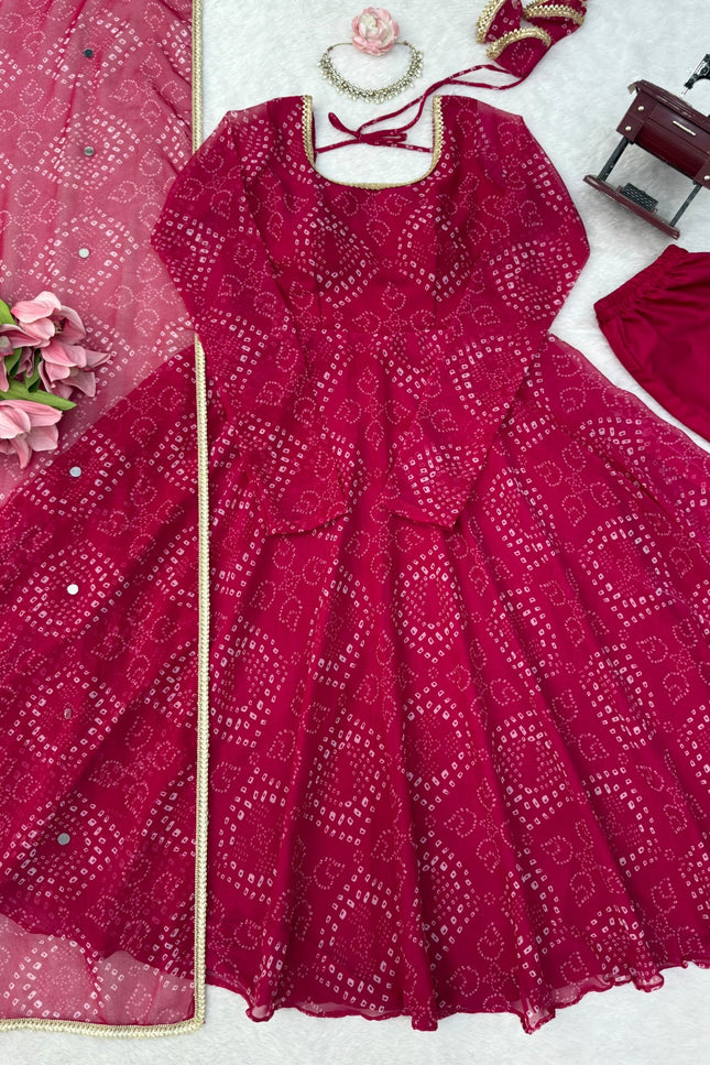 Step into effortless charm with anarkali set SS974.