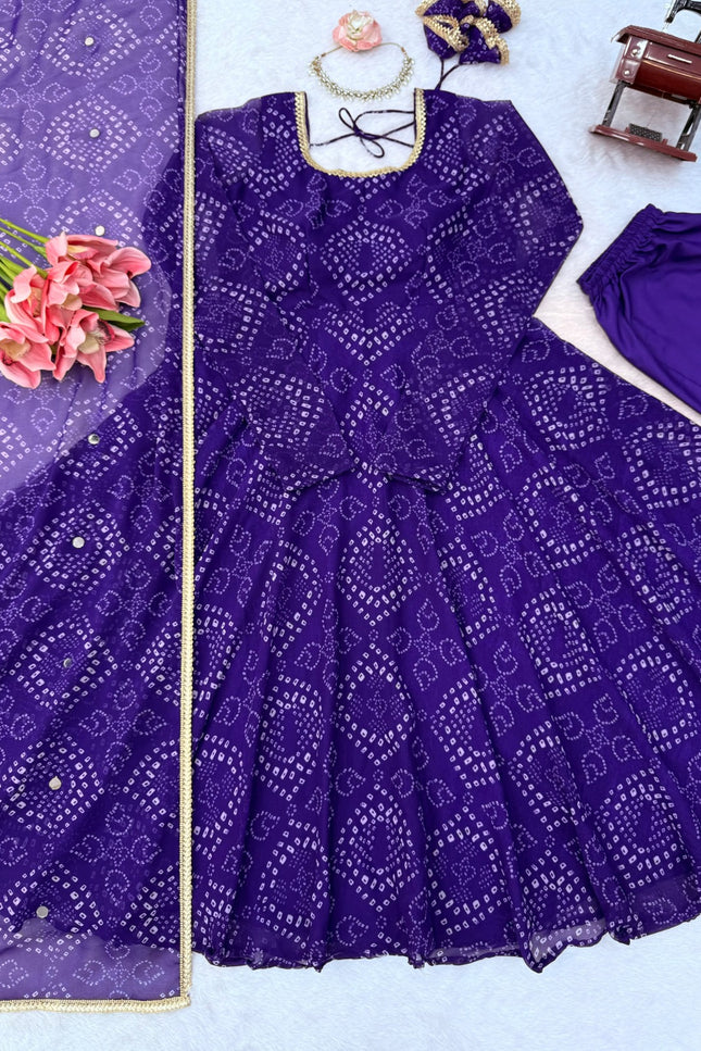 Step into effortless charm with anarkali set SS974.