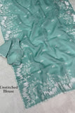 Blouse unstitched / sea green