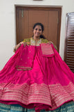 Blouse unstitched / pink