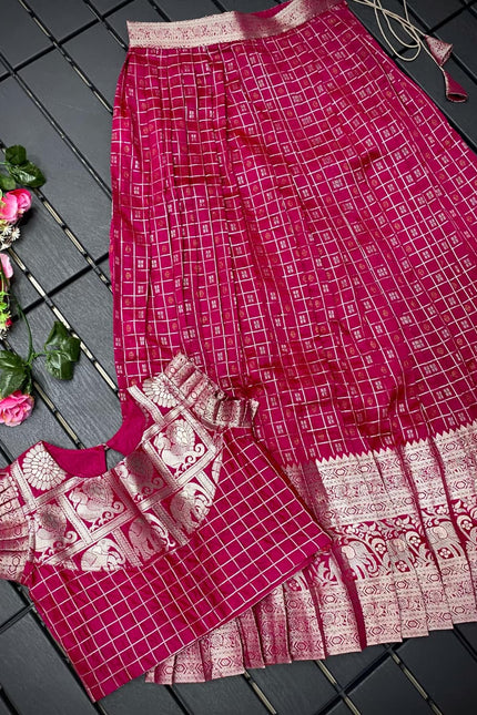 Festive special kanchipuram kids Lehenga SS990