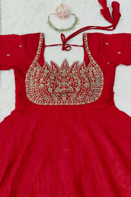 Latest Trending Lotus Cutwork gown SS421