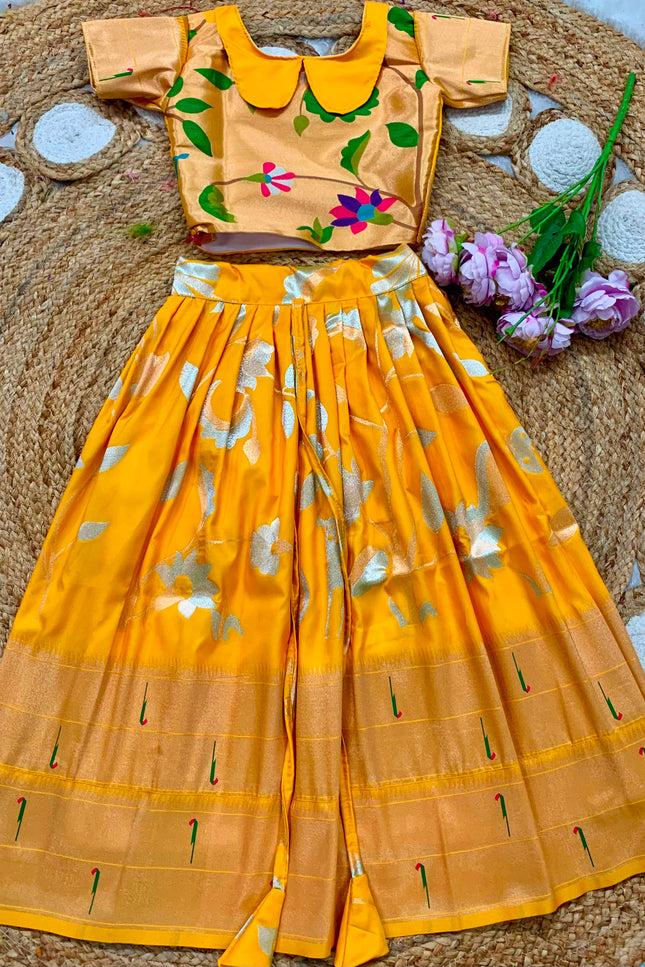 kids paithani lehanga SS482