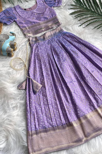 Charming Bandhani skirt and top set for girls SS556