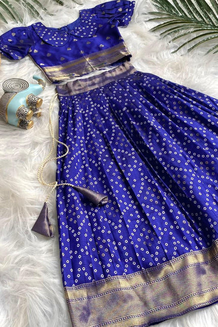 Charming Bandhani skirt and top set for girls SS556