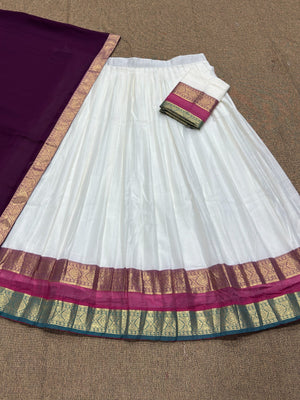 white & deep pruple
