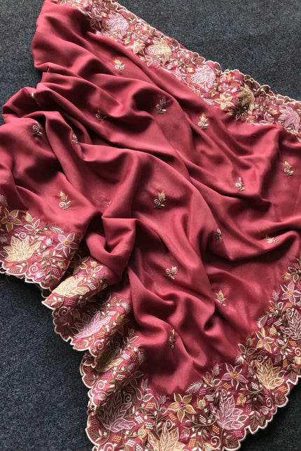 GEORGETTE TISSUE SILK SAREES  SS603