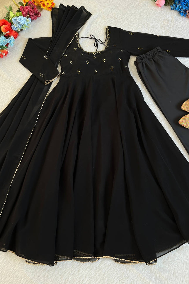 Beautiful Georgette Gown set SS614