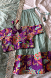 S-36 upto 2XL-44 fits free size / sea blue