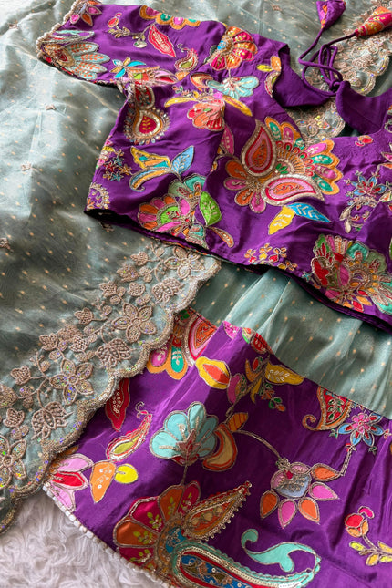 Soft salsa fabric Lehanga SS762