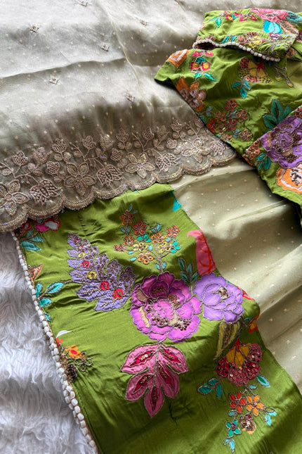 Soft salsa fabric Lehanga SS762