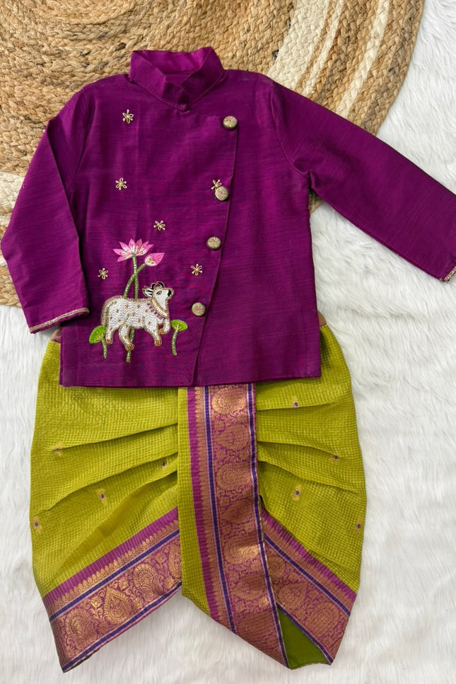 Semi Gadwal & maggam design SS825