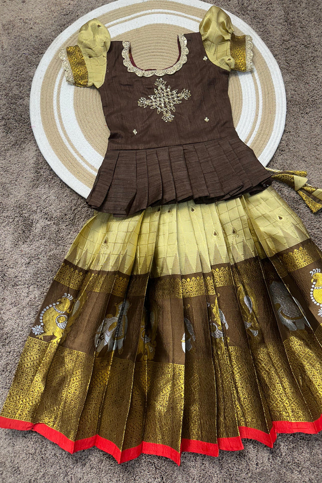 Mono silk kids vintage lehanga SSS843