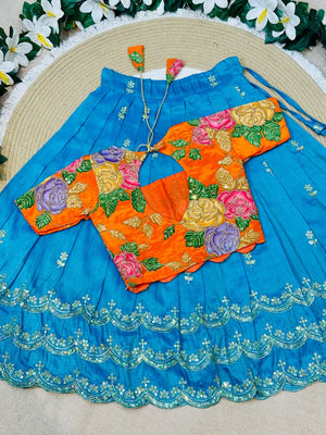 skyblue & orange