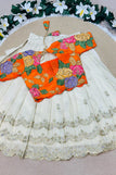0-6M / white & orange