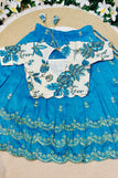 0-6M / skyblue & white