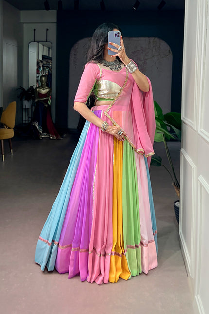 Vibrant Georgette Lehanga perfect look for navratri SS852