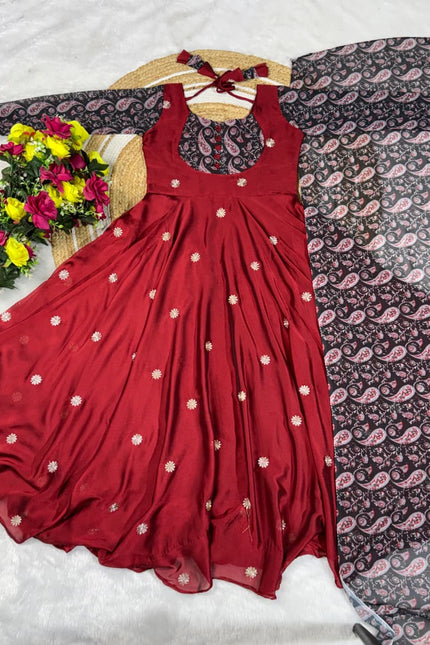 Beautiful Rangoli theme Long Frock SS851