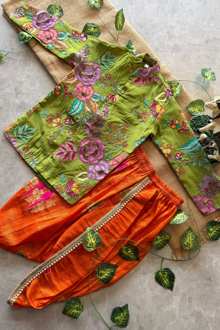 Viscose natural crepe Boys Kurthi Set SS897