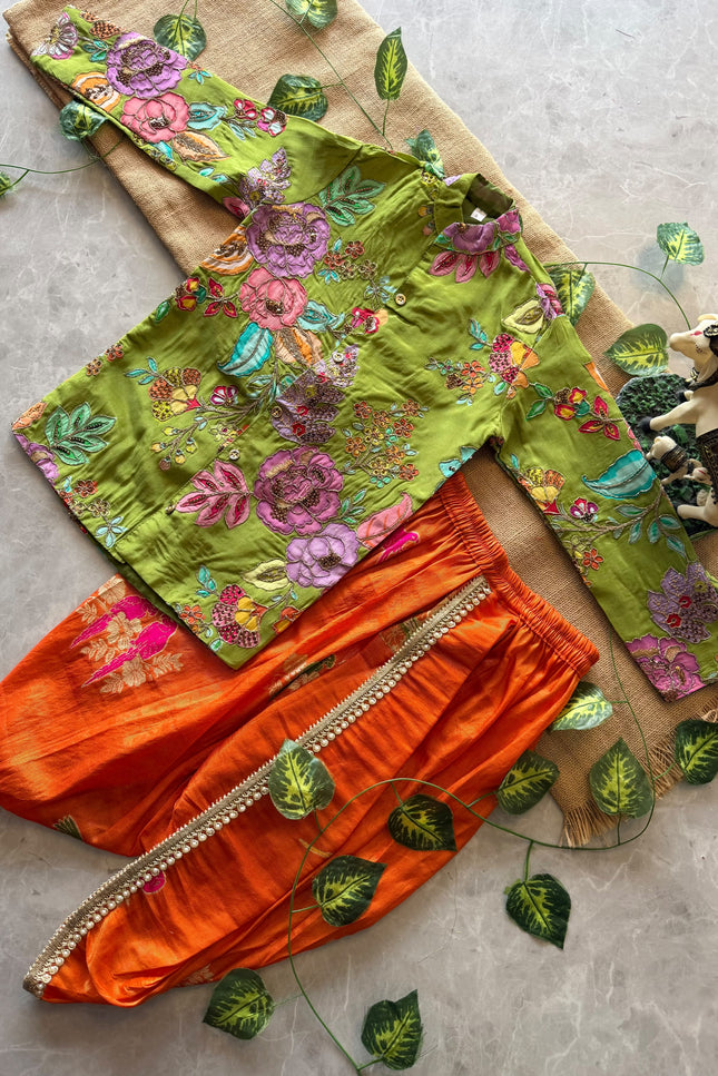 Viscose natural crepe Boys Kurthi Set SS897
