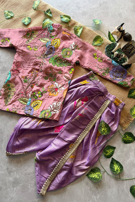 Viscose natural crepe Boys Kurthi Set SS897