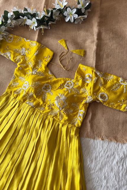 Soft n Shine viscose tissue Maggam work Gown SS938