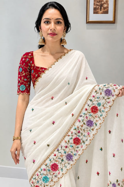 Star georgette cocktail sarees SS942