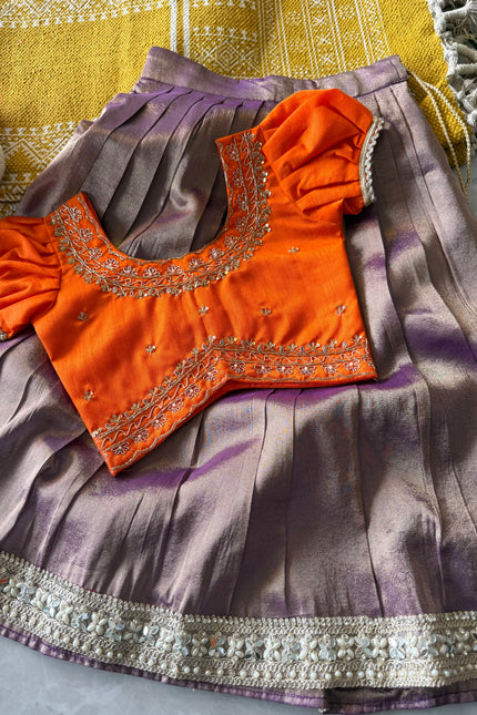 Kanjivaram Maggam Girls Dress SS955