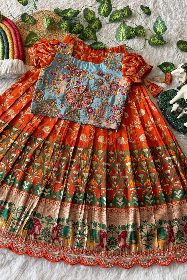South style Elephant design kids dres SS971