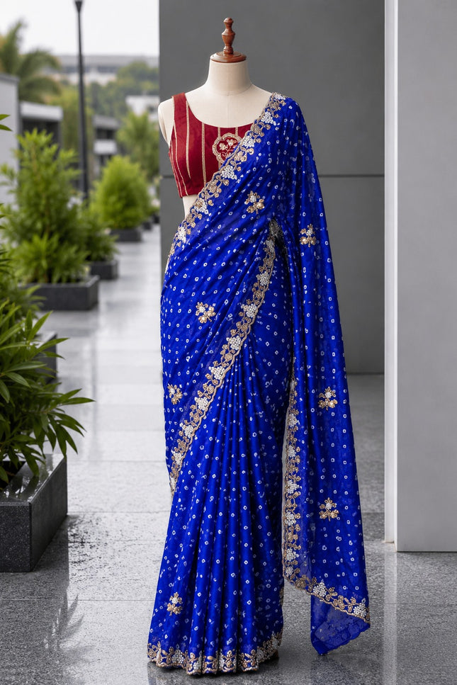 Fendy satin saree SS550