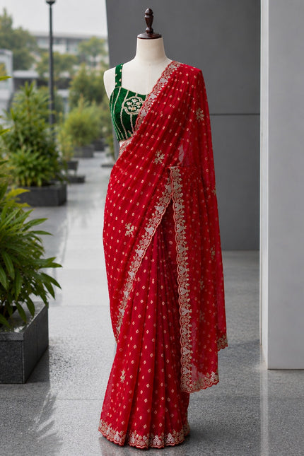 Fendy satin saree SS550